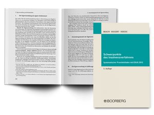 Innen und Außenansicht Buch Schwerpunkte des Insolvenzverfahrens